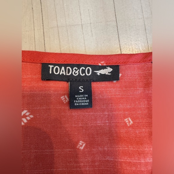 TOAD & CO - Hillrose Spaghetti Strap Wrap Dress w/ Pockets - 100 % Tencel - Sz S - Picture 15 of 15